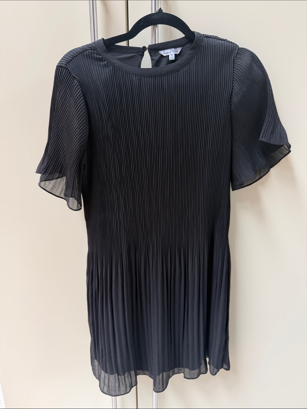 Naked Zebra Black Short Sleeve Dress